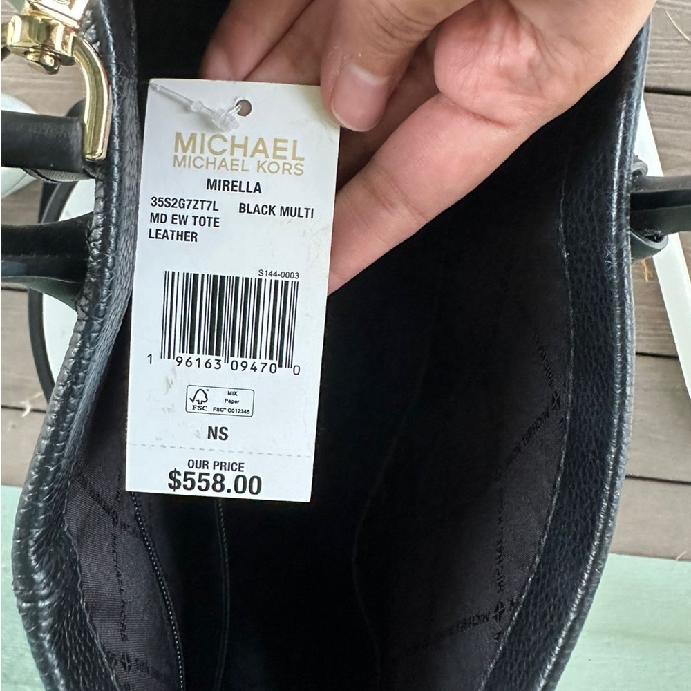 Micheal kors Medium Mirella 35S2G7ZT7L tote bag in Black - Picture 11 of 12